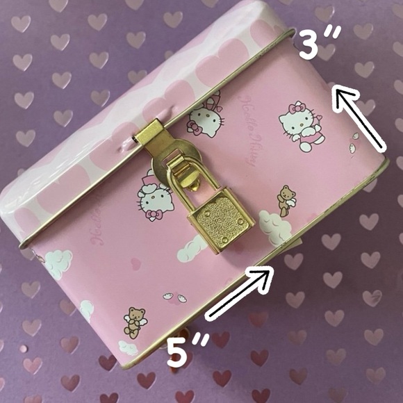 Hello Kitty vintage tin chest with lock - Picture 16 of 16